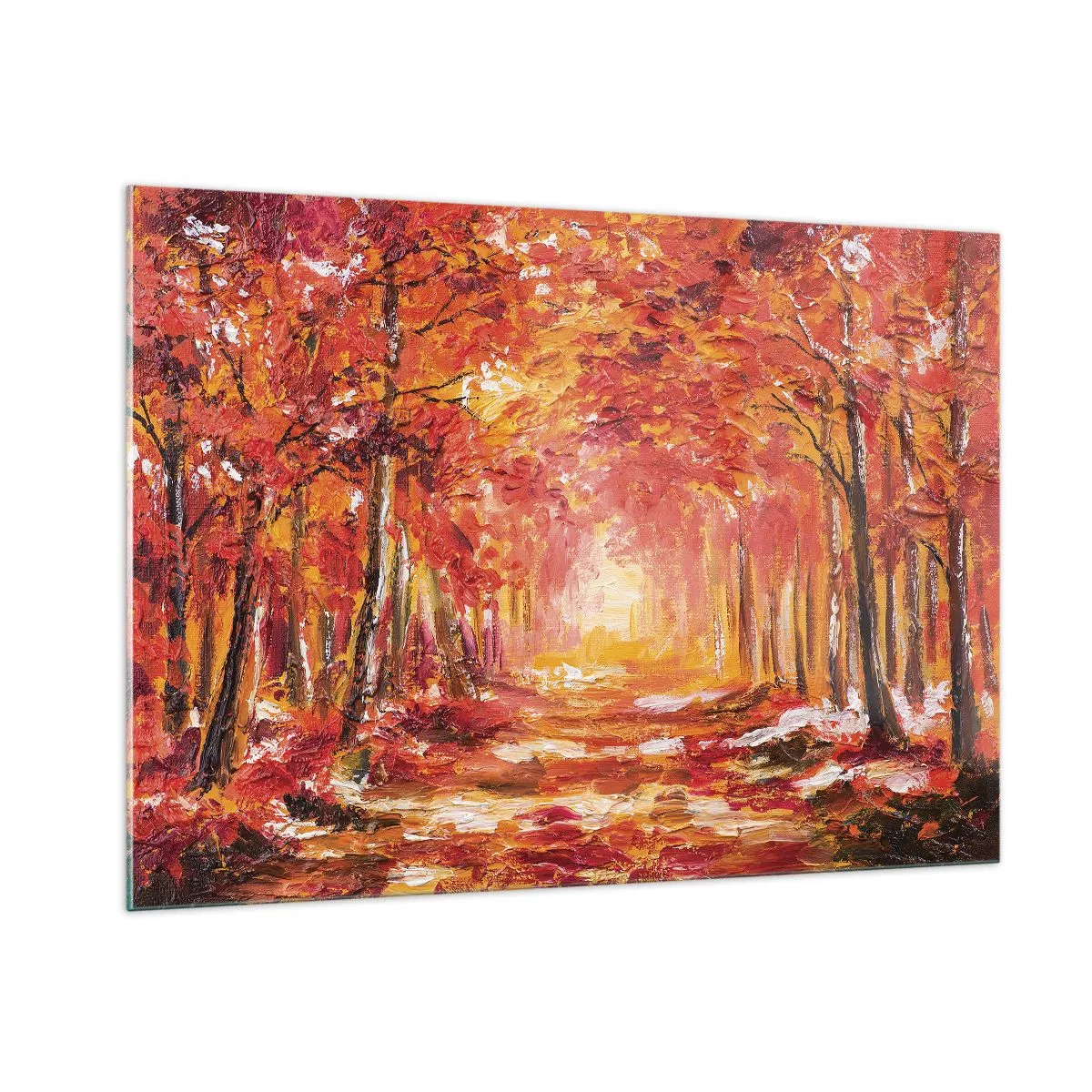 Quadro em vidro - Floresta de cobre - 100x70 cm
