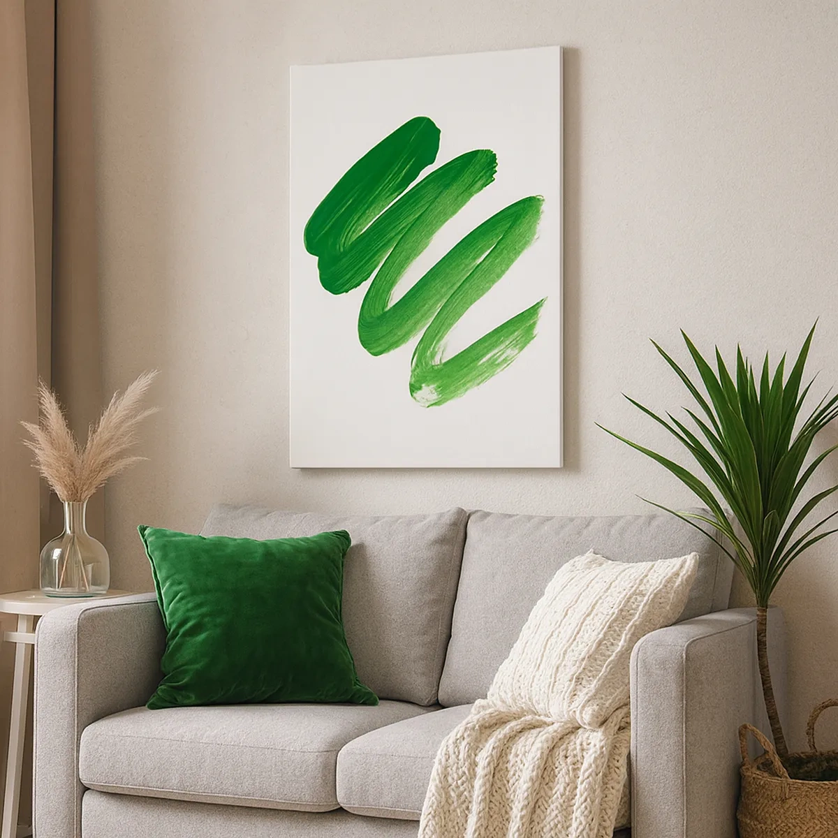Quadro em tela - Piada verde - 50x70 cm