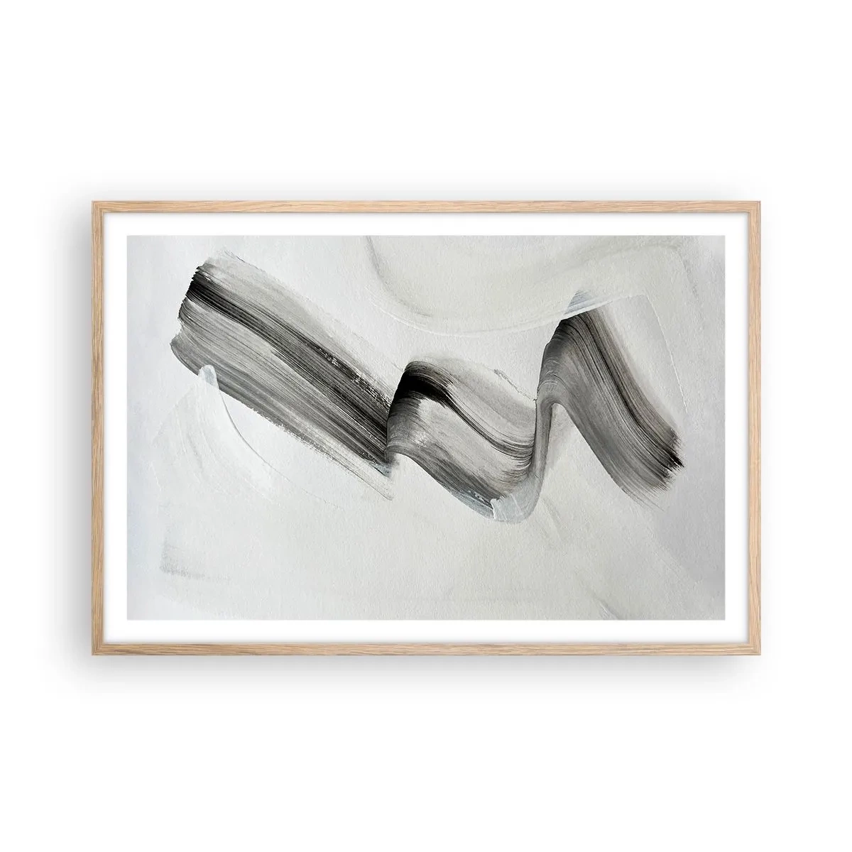 Pôster com moldura de carvalho claro - Casualmente para se divertir - 91x61 cm