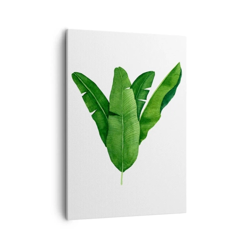 Quadro em tela - Simetria verde - 50x70 cm