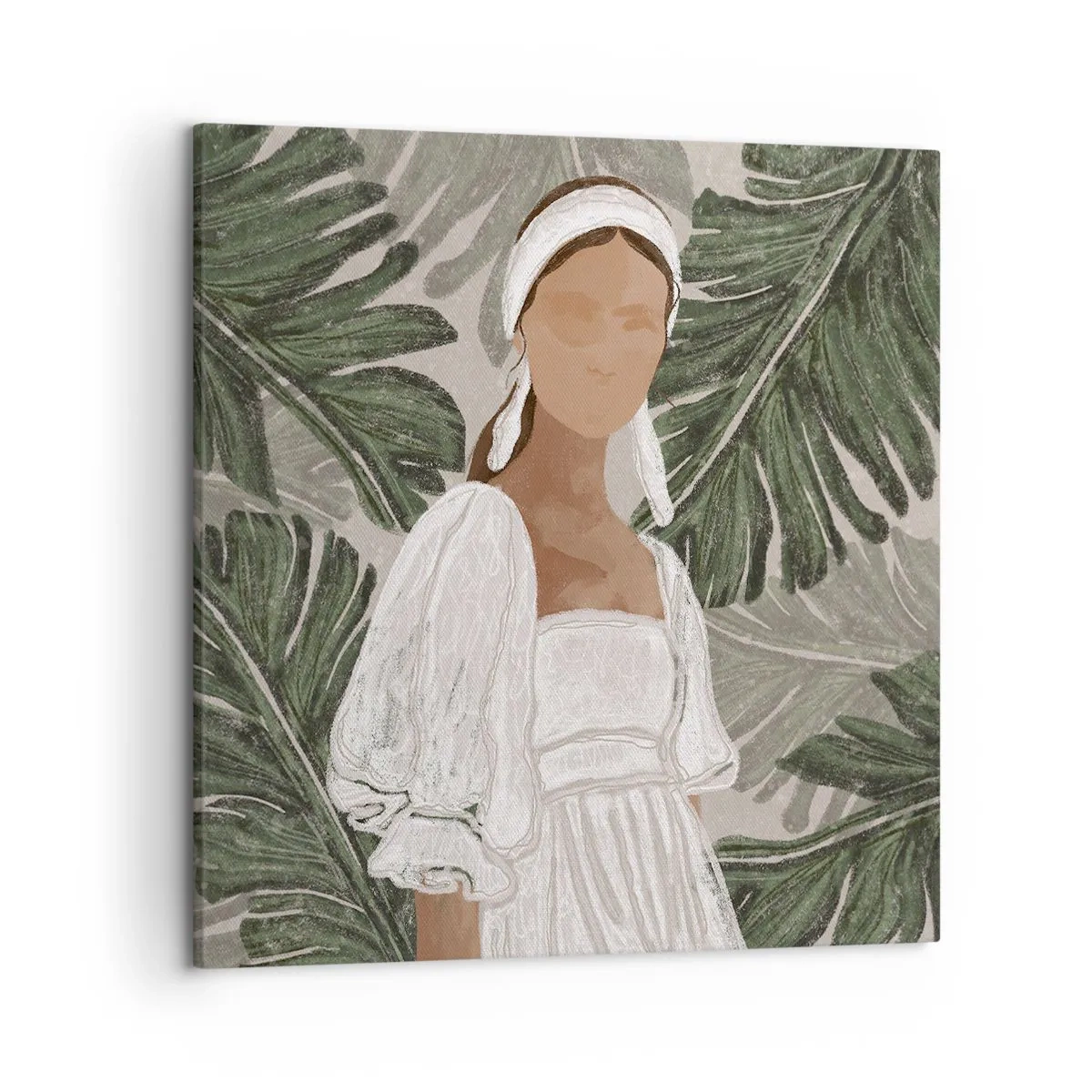 Quadro em tela - Retrato exótico - 50x50 cm