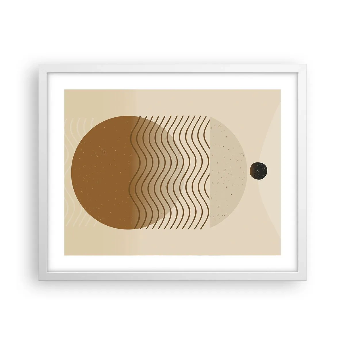 Pôster em moldura branca - Sobre a origem das figuras geométricas - 50x40 cm