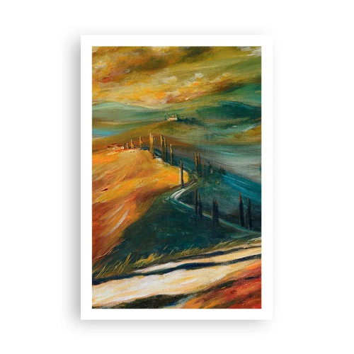 Pôster - Paisagem da Toscana - 61x91 cm