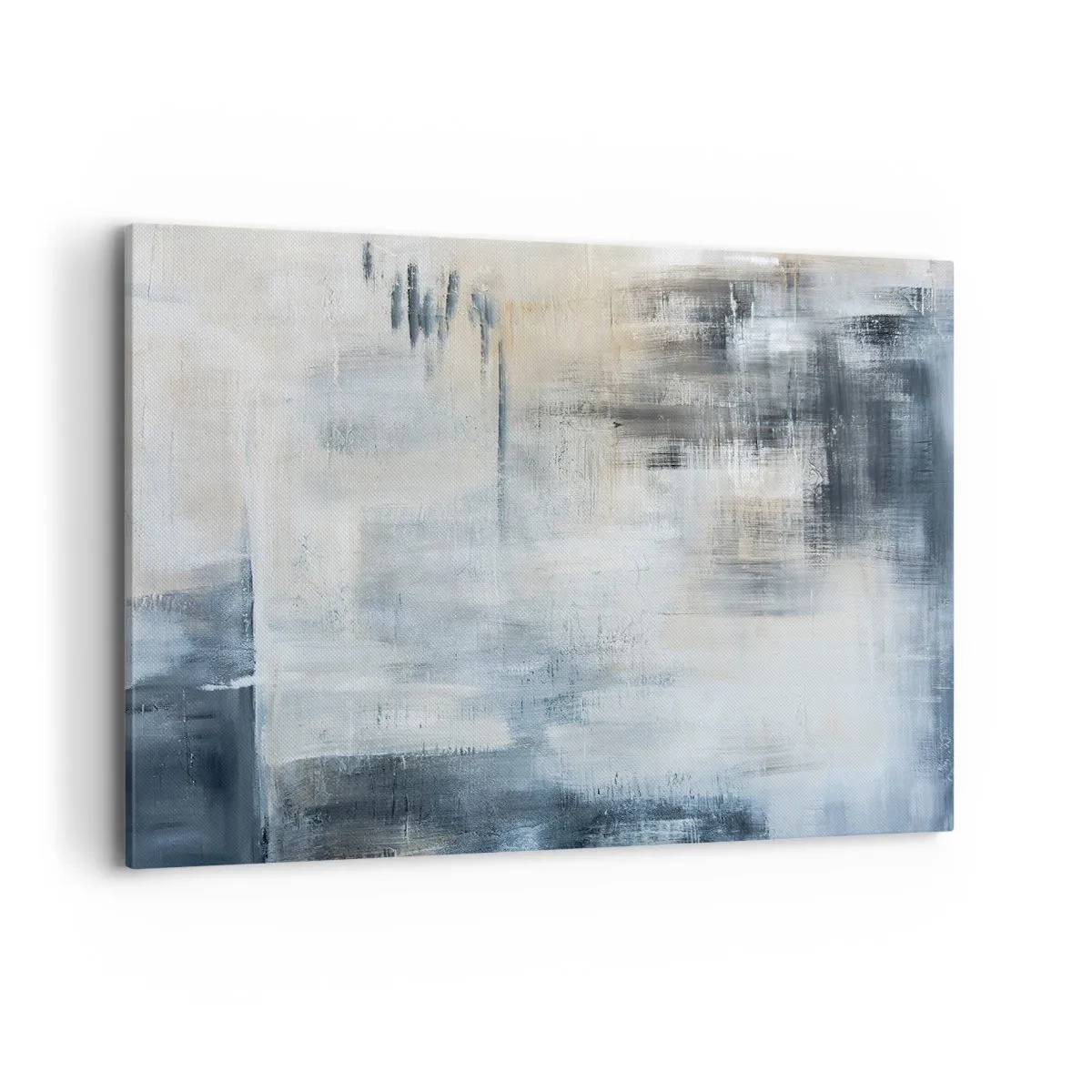 Quadro em tela - Atrás da cortina azul - 120x80 cm