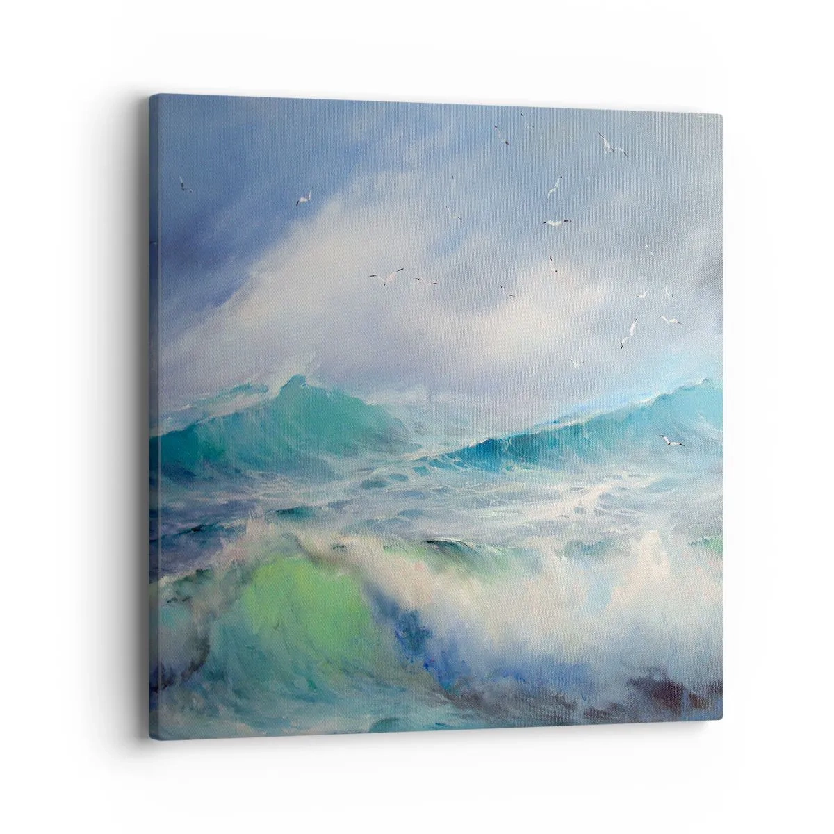 Quadro em tela - O vento uivava triunfalmente… - 40x40 cm