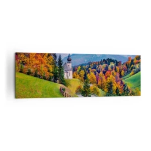 Quadro em tela - Paisagem como uma pintura - 160x50 cm