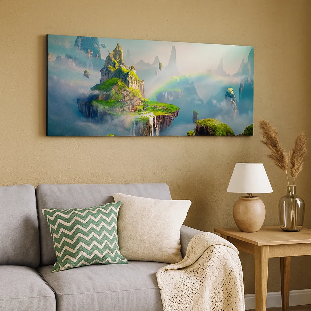 Quadro em tela - Meio do céu - as ilhas felizes - 30x30 cm