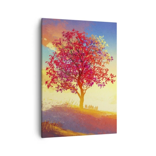 Quadro em tela - O peregrino no seu destino - 50x70 cm