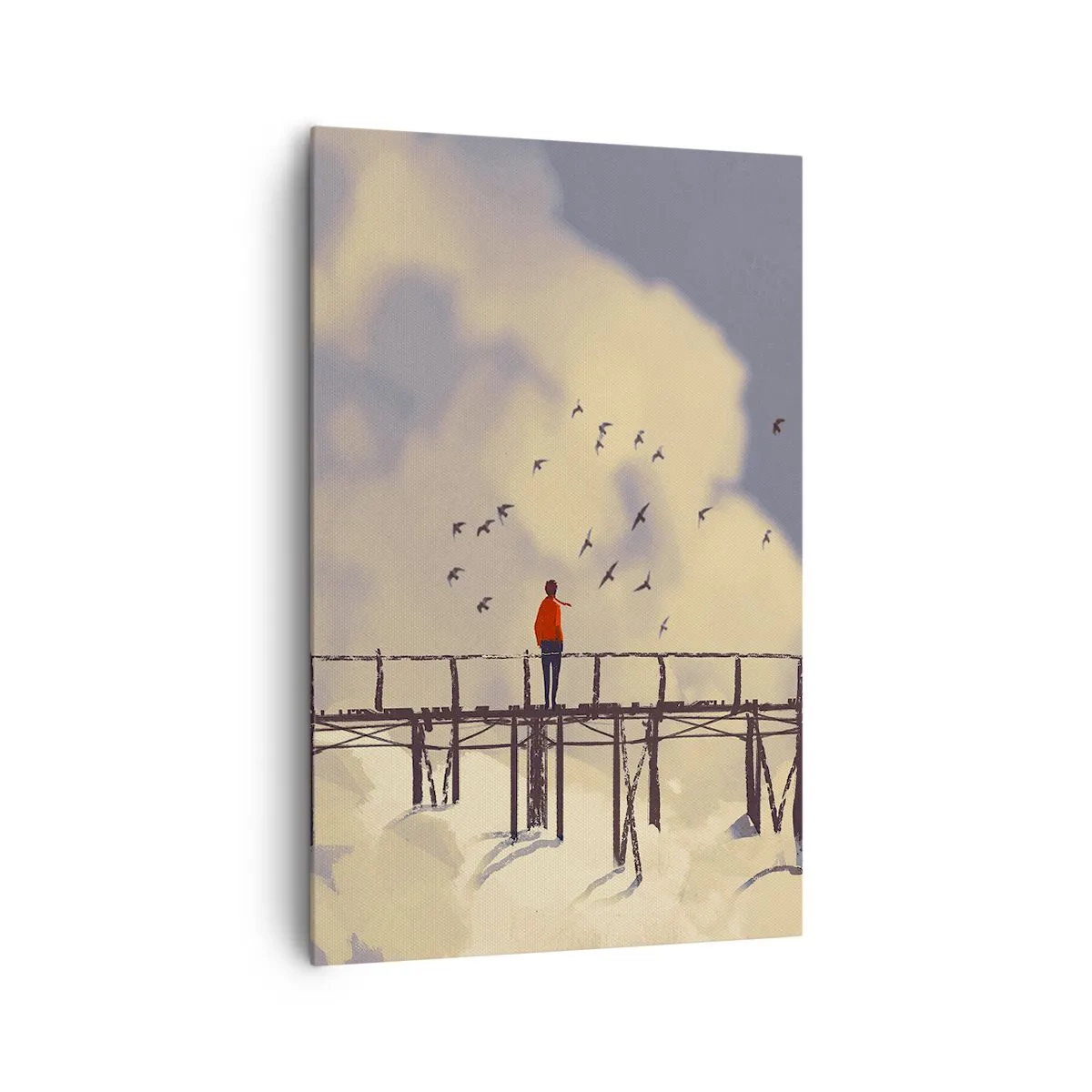 Quadro em tela - Saudade azul - 80x120 cm