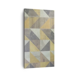 Quadro em tela - Em ângulo com um triângulo - 45x80 cm
