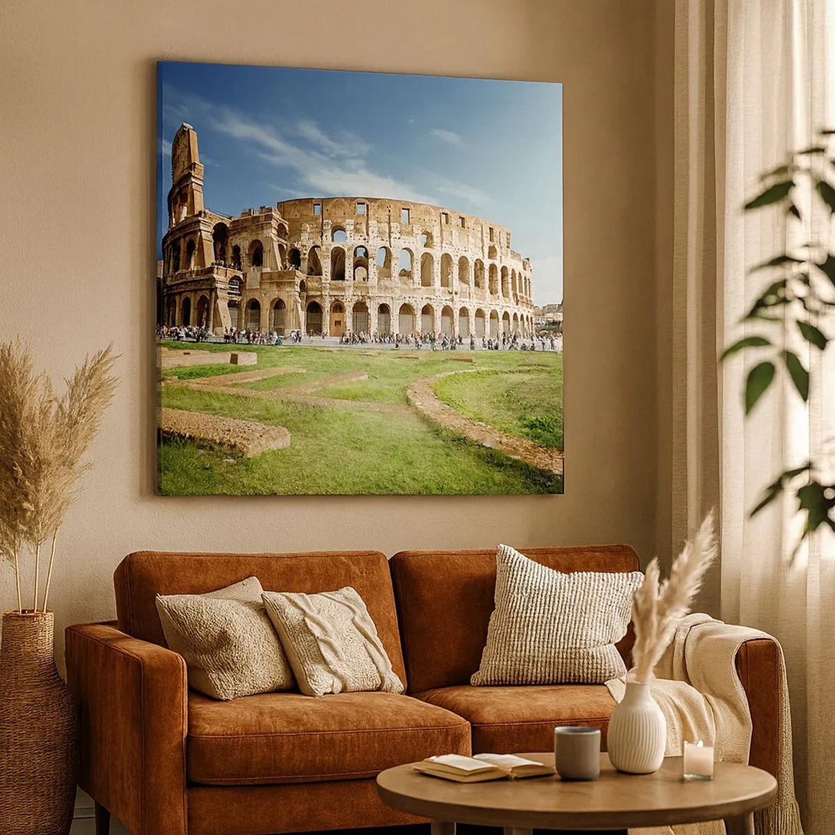 Quadro em tela - Ainda pode-se ouvir o barulho das armas - 30x30 cm