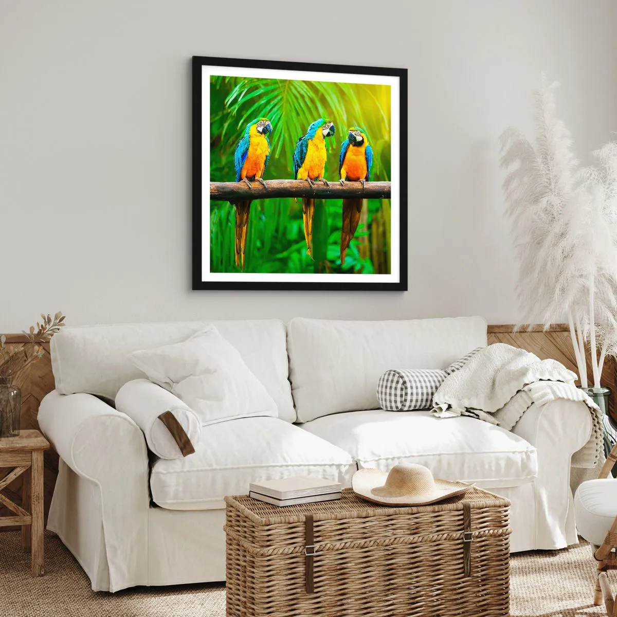 Pôster com moldura preta - E ouviste dizer que ela...? - 40x40 cm