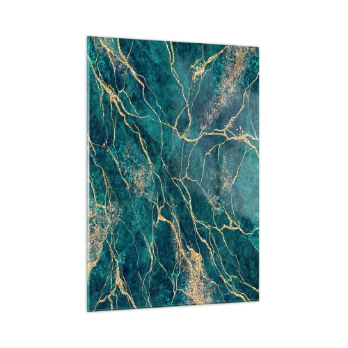 Quadro em vidro - Veia dourada - 50x70 cm