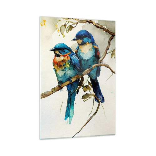 Quadro em vidro - Ele ficou ofendido? - 80x120 cm