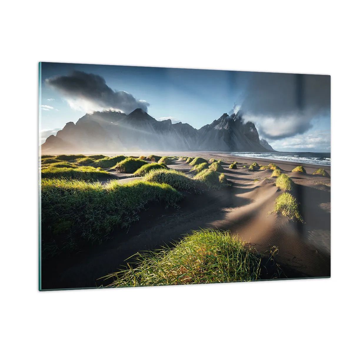 Quadro em vidro - Harmonia dos elementos da natureza - 120x80 cm