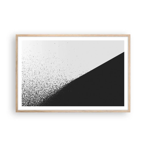 Pôster com moldura de carvalho claro - Cada vez mais rápido, cada vez mais - 91x61 cm