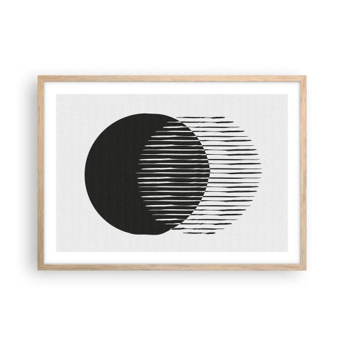 Pôster com moldura de carvalho claro - Seu alter ego - 70x50 cm