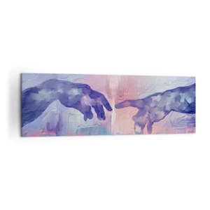 Quadro em tela - Faísca divina da vida - 160x50 cm