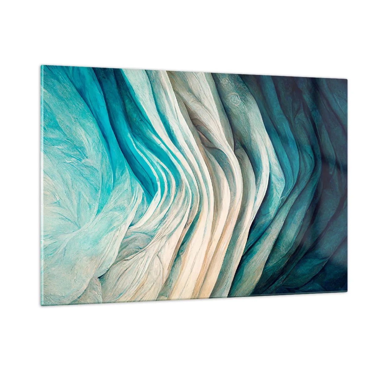 Quadro em vidro - Insaciabilidade azul - 120x80 cm