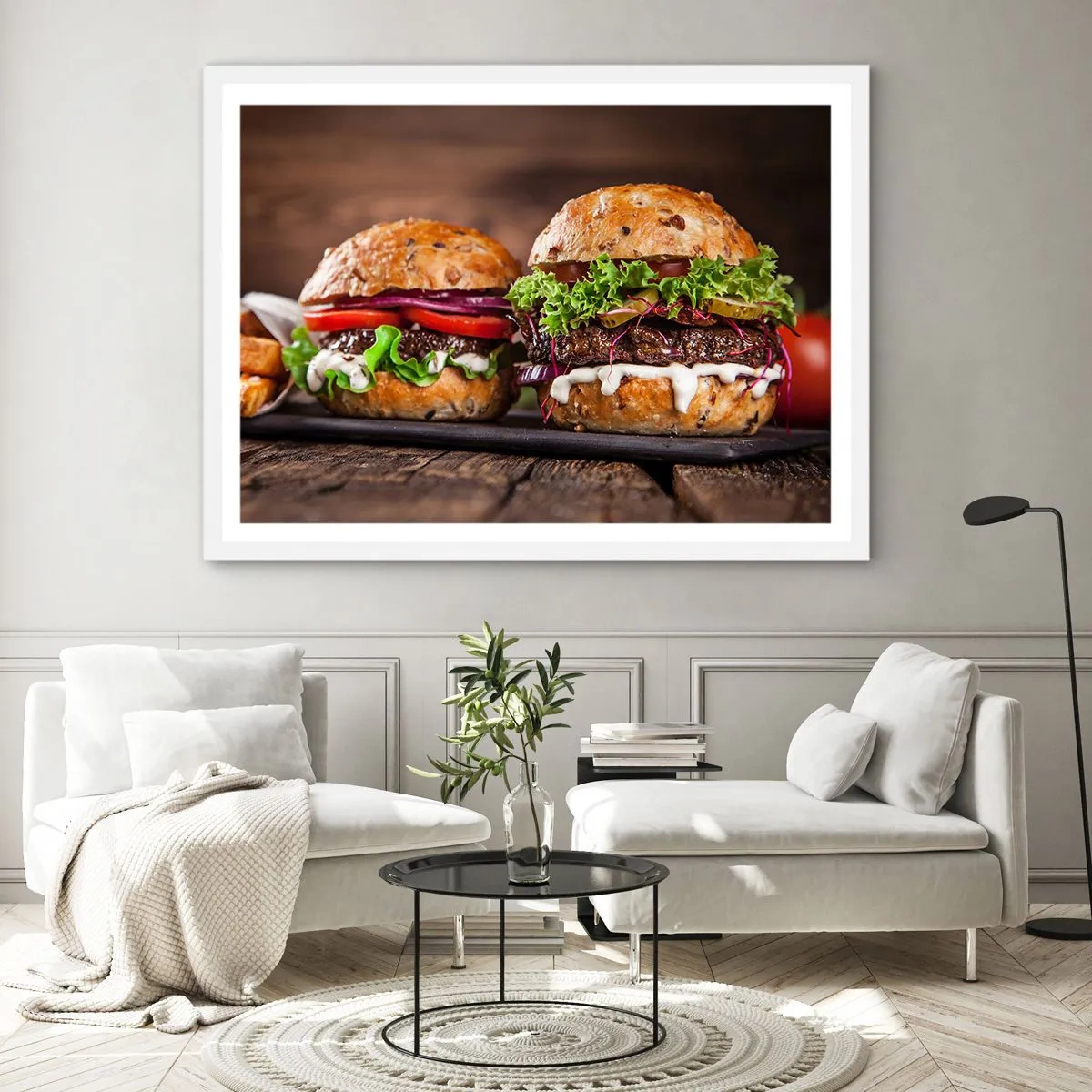 Pôster em moldura branca - Sonho americano - 70x50 cm