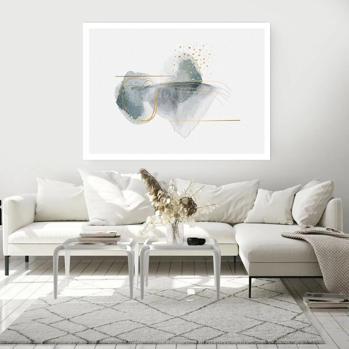 Pôster - Sobre a relação entre o cinza e o dourado - 100x70 cm