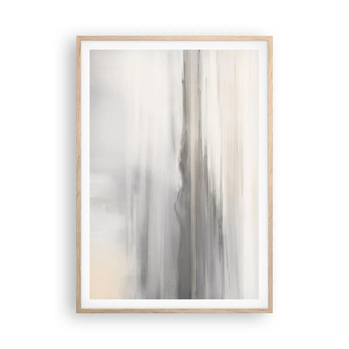 Pôster com moldura de carvalho claro - Distância pensativa - 70x100 cm