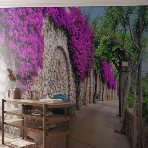 Papel de Parede Standard Eco - Vamos encontrar-nos o mais depressa possível - Cidade, Flores, Itália - 300x210 cm