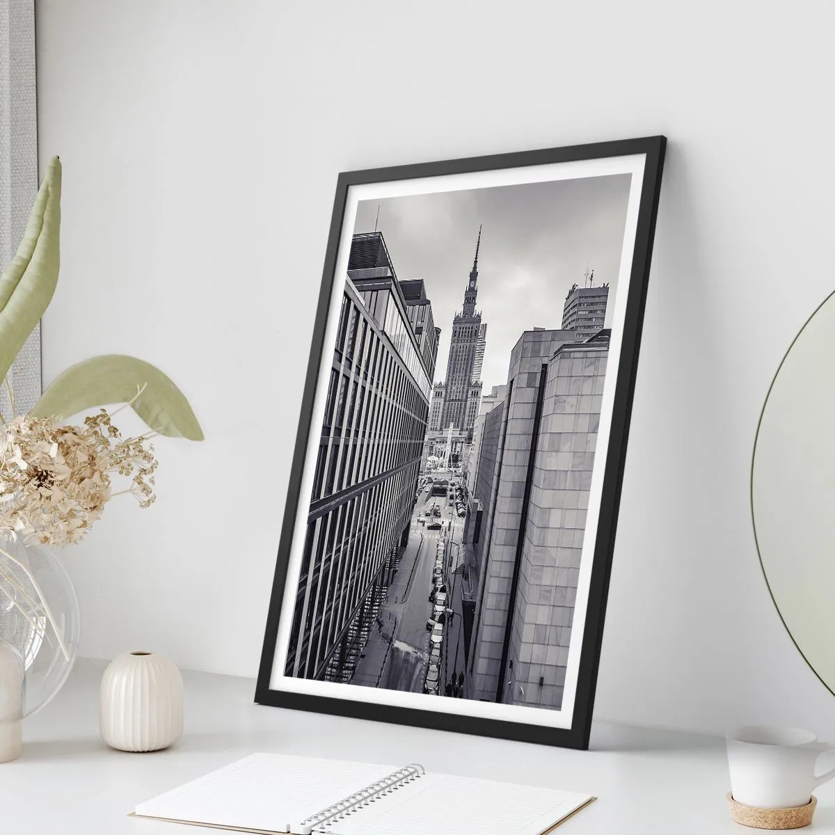 Pôster com moldura preta - Vale de Varsóvia - 70x100 cm