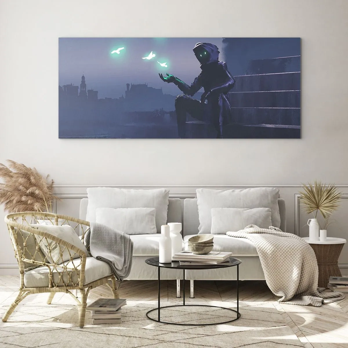 Quadro em vidro - A vida vai voltar - 100x40 cm