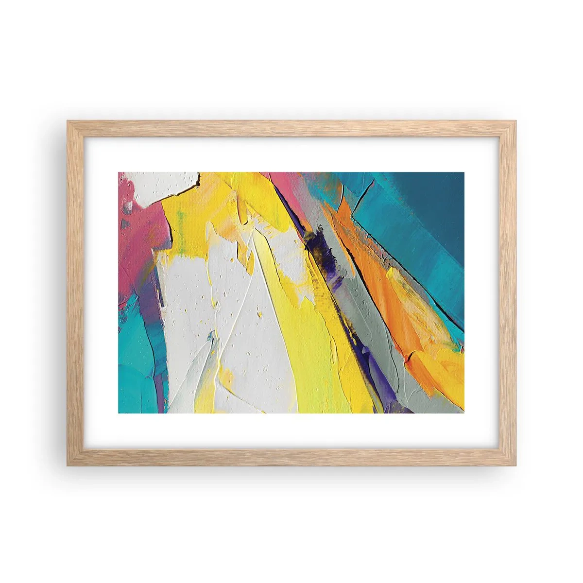 Pôster com moldura de carvalho claro - Anatomia da luz - 40x30 cm