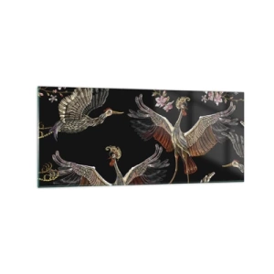 Quadro em vidro - O pássaro de conto de fadas - 120x50 cm