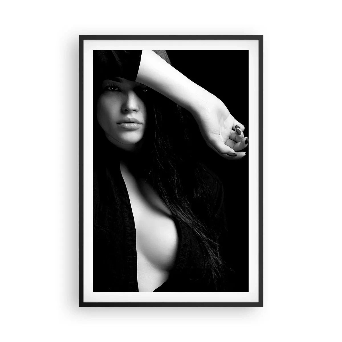 Pôster com moldura preta - Escola de sedução - 61x91 cm