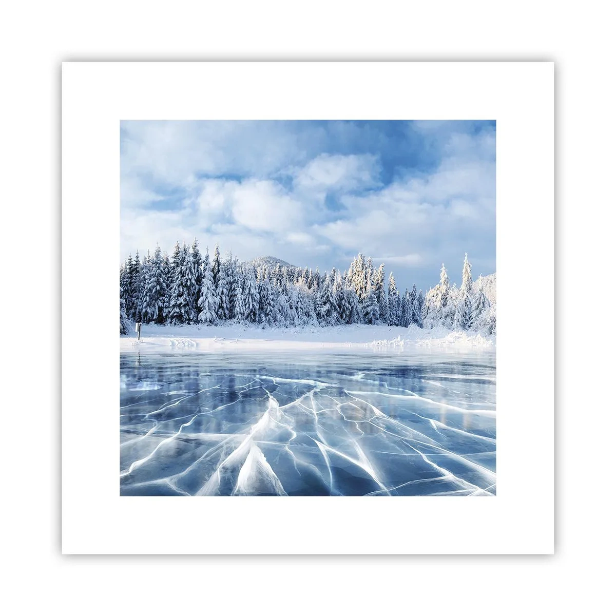 Pôster - Vista deslumbrante e cristalina - 30x30 cm
