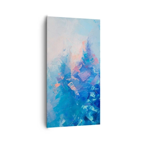 Quadro em tela - Abstração de inverno - 65x120 cm
