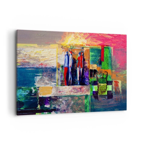 Quadro em tela - Relacionamentos e emoções - 100x70 cm