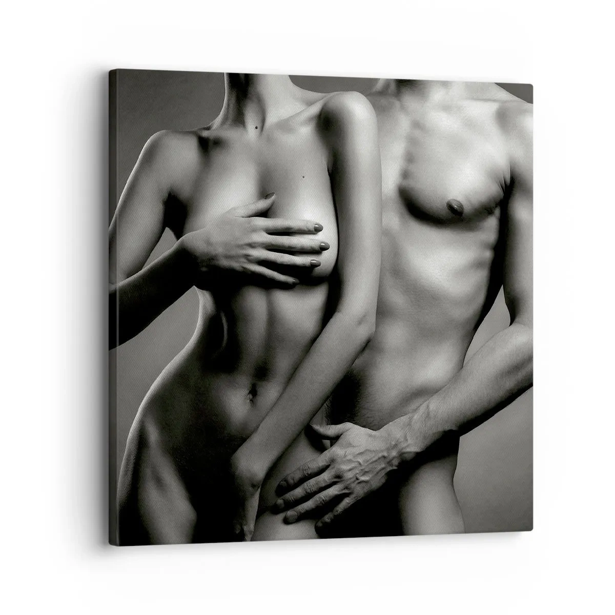 Quadro em tela - Adão e Eva - 30x30 cm