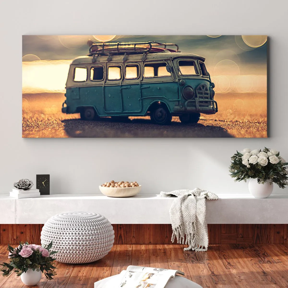 Quadro em tela - O fim da idolatria do dinheiro e do trabalho - 120x50 cm