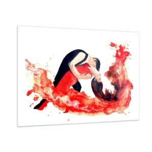 Quadro em vidro - Tango - uma onda sensual - 100x70 cm