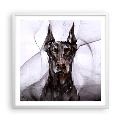 Pôster em moldura branca - Nascido na nobreza - 60x60 cm