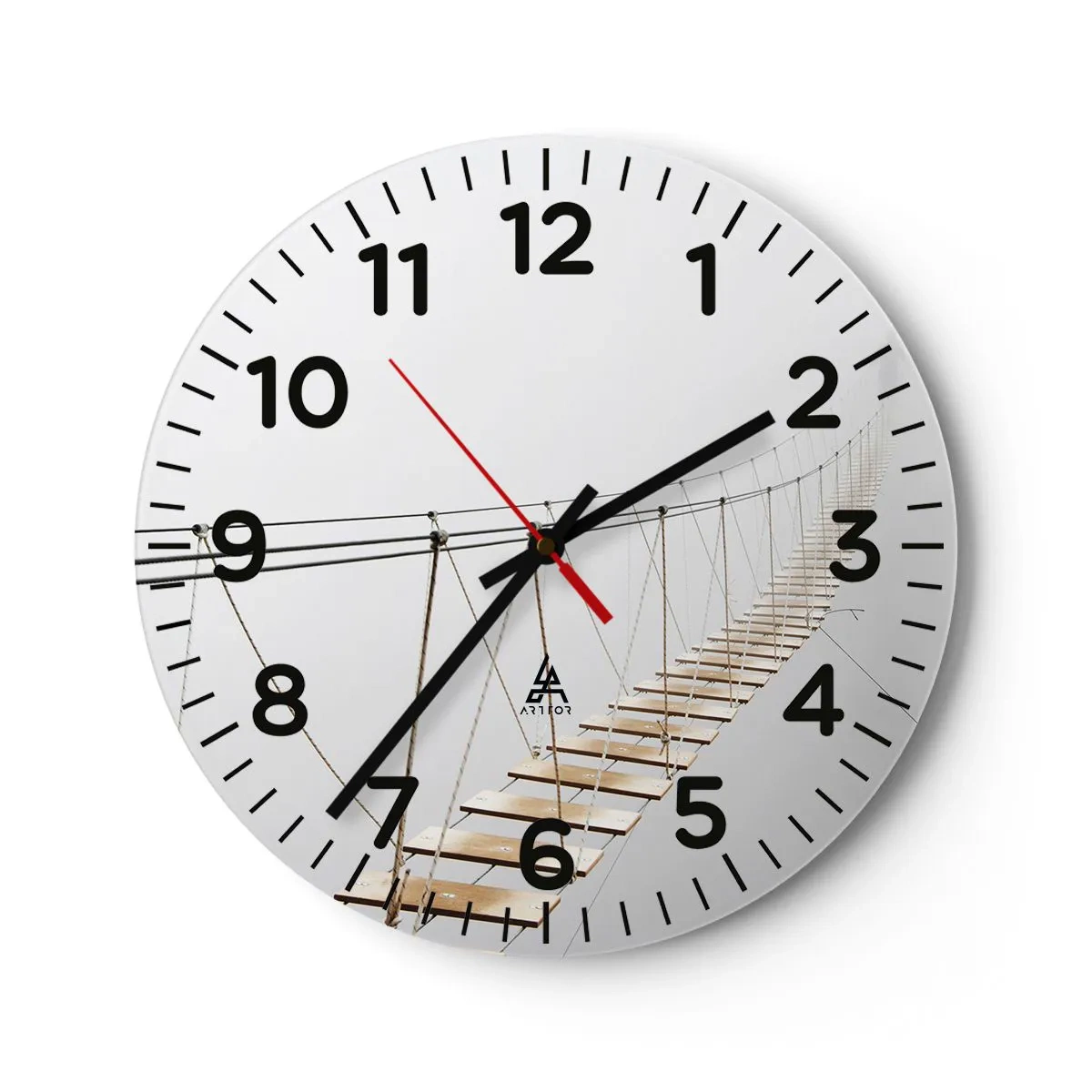 Relógio de parede - Relógio em vidro - Para onde levará? - 30x30 cm