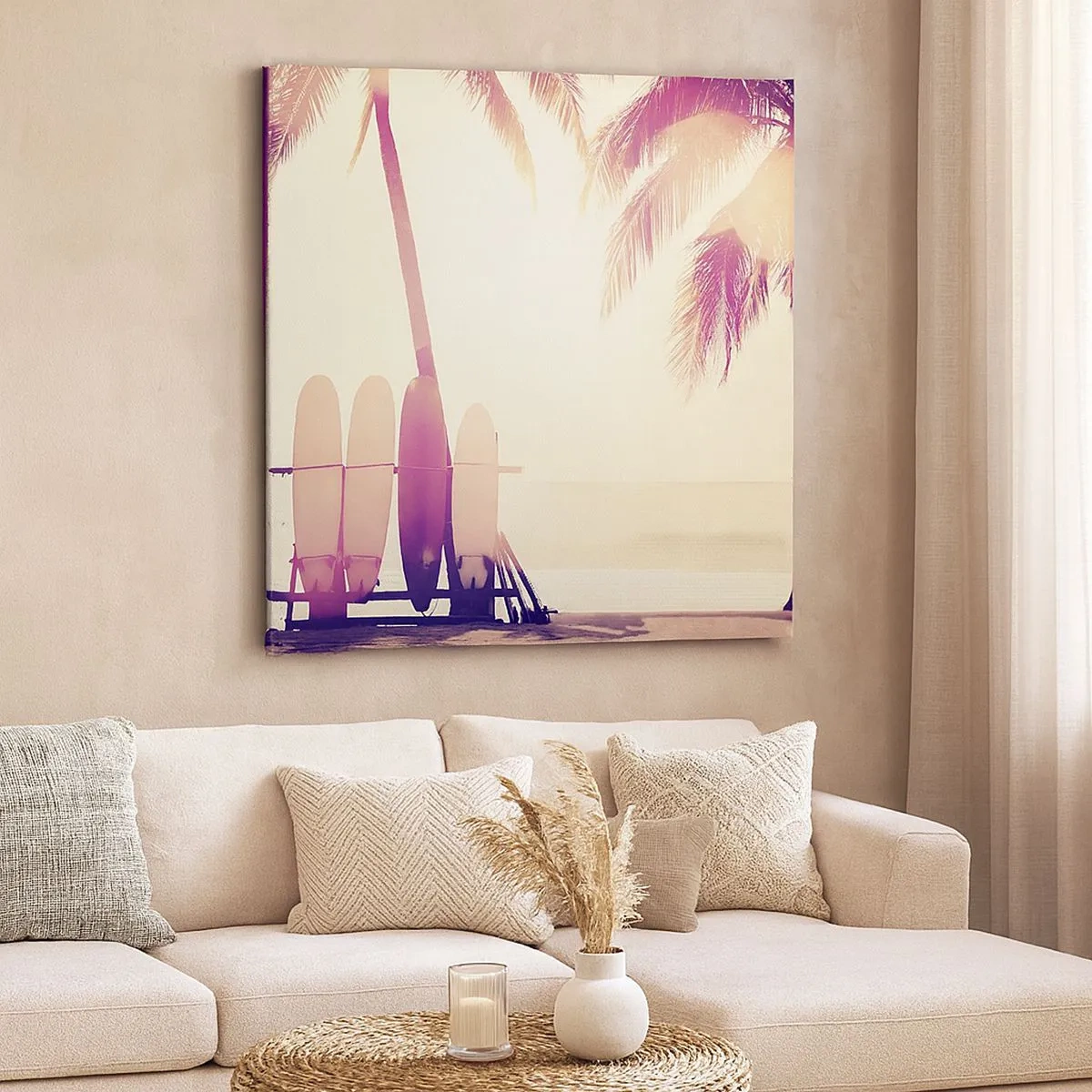 Quadro em tela - Vai ser um grande dia - 30x30 cm