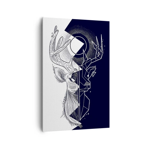 Quadro em tela - Luta e unidade dos opostos - 80x120 cm