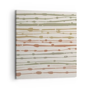 Quadro em tela - Notação musical de cores - 50x50 cm