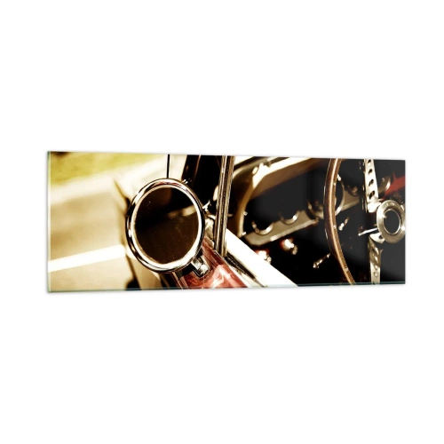 Quadro em vidro - Um carro com alma - 90x30 cm