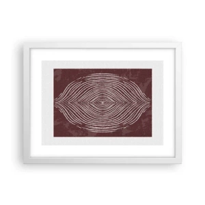 Pôster em moldura branca - O espaço fala - 40x30 cm