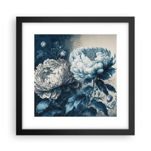 Pôster com moldura preta - Casal que combina - 30x30 cm