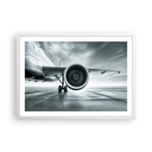 Pôster em moldura branca - Há poder! - 70x50 cm