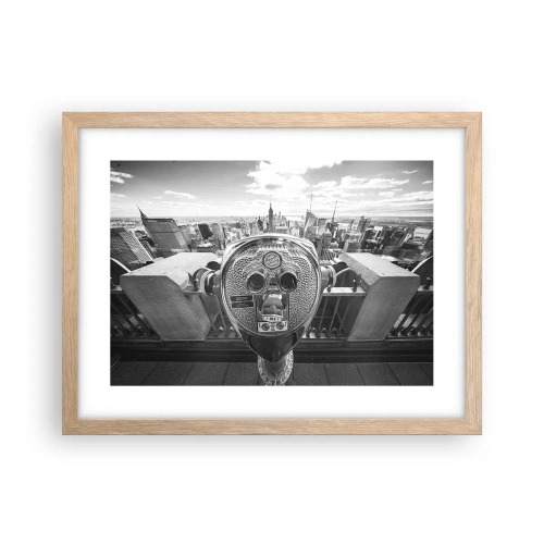 Pôster com moldura de carvalho claro - A cidade das cidades - 40x30 cm