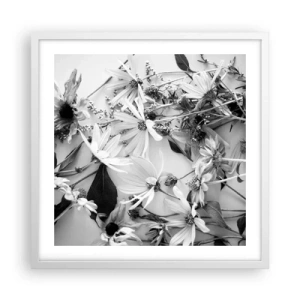 Pôster em moldura branca - Não é um ramo de flores - 50x50 cm