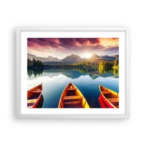 Pôster em moldura branca - Nada contra a natureza - 50x40 cm